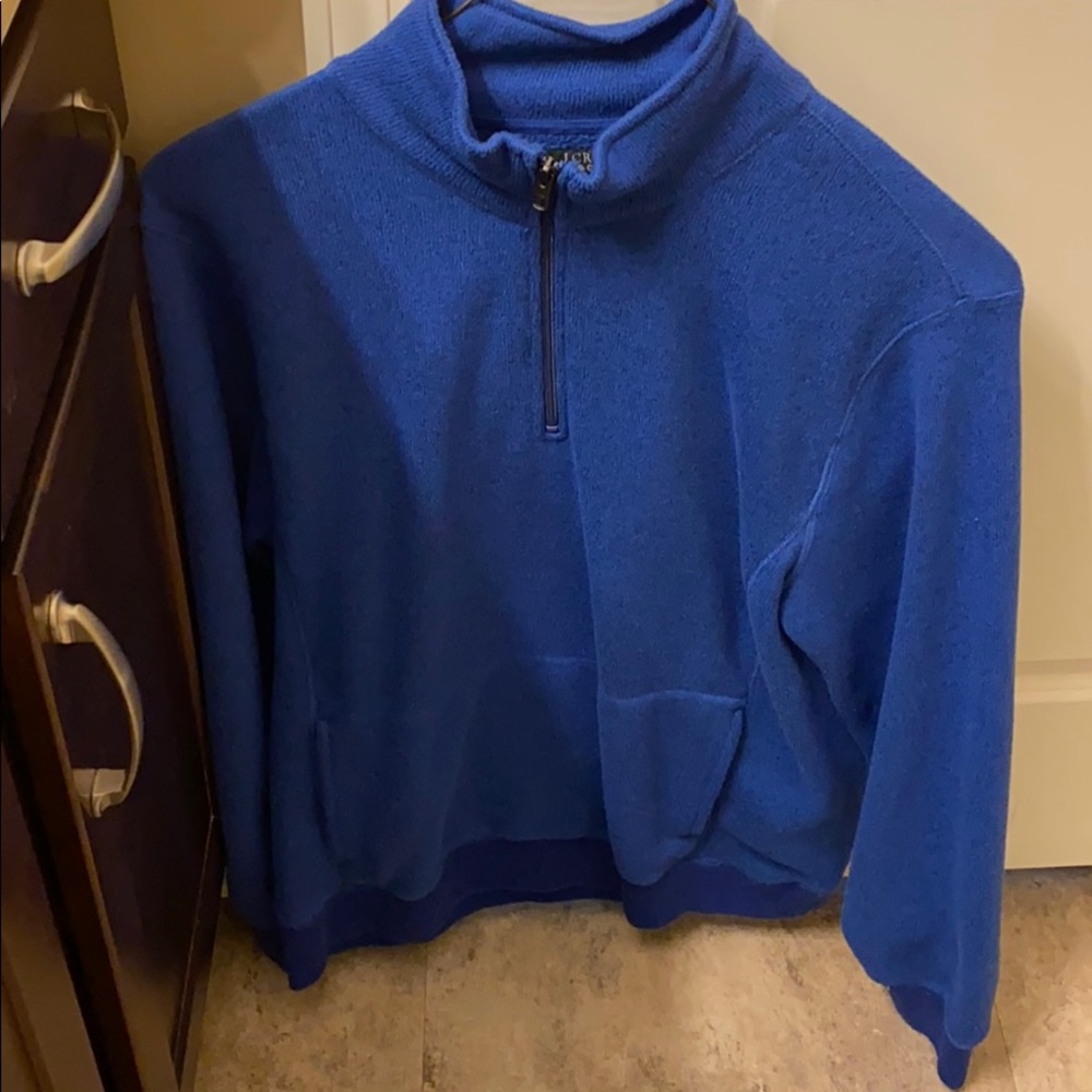 J crew men’s quarter zip sweater